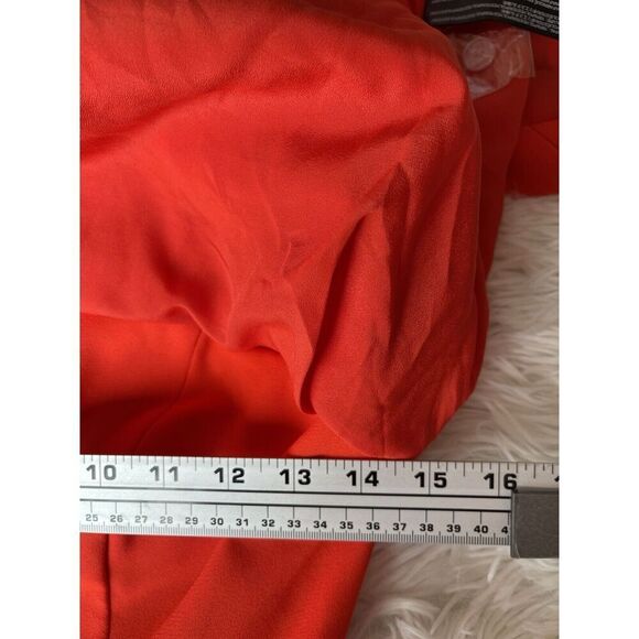 Designer Romper Dress S  Red C/MEO Collective Lined Party Cocktail - Picture 5 of 8